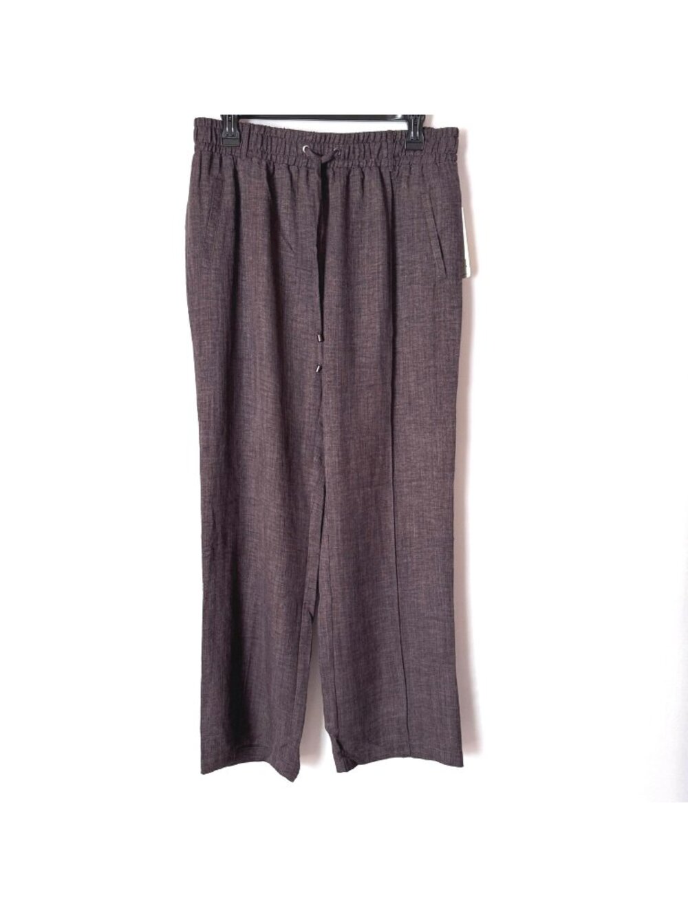 Soho Apparel Women Brown Wide Leg Pull On Pants Size M